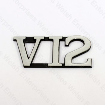 Jaguar "V12" Trunk Motif - 86-96