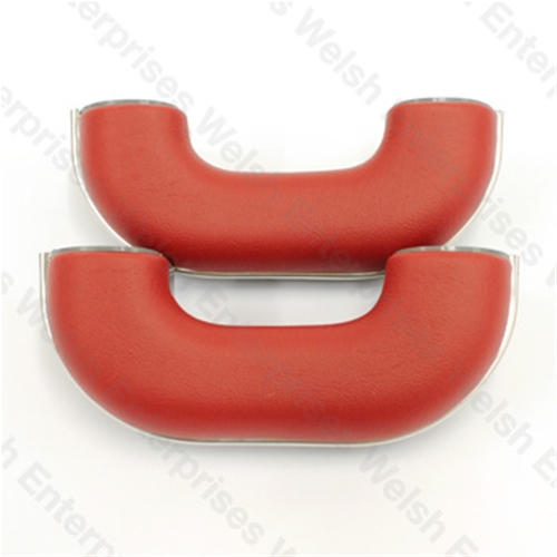 Jaguar Arm Rest Pair  - Light Red