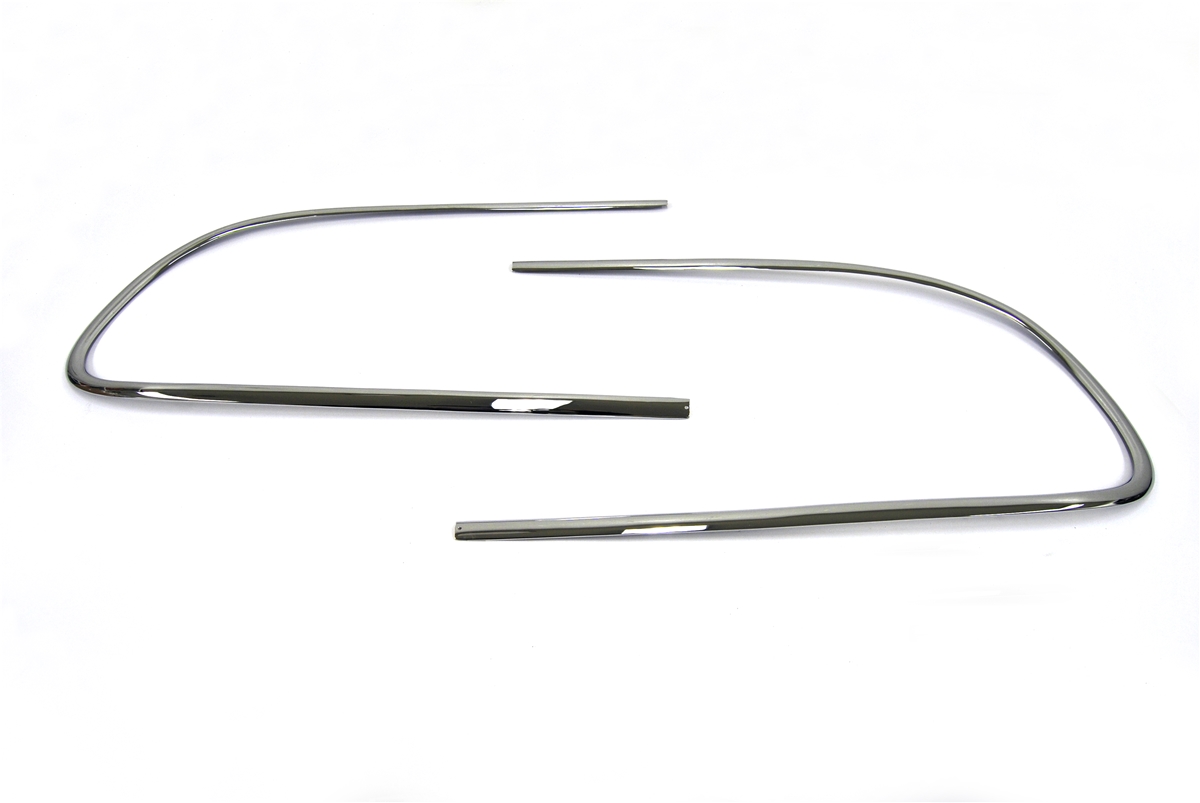 Jaguar Original Back Glass Chrome - Rechromed