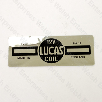 Jaguar Lucas Ignition Coil Decal