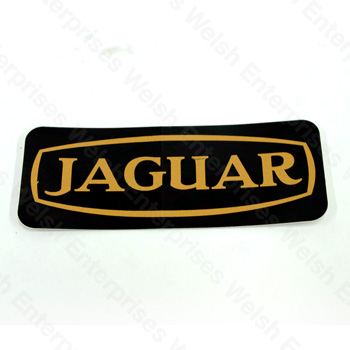 Jaguar Cam Cover Decal - Black and Gold