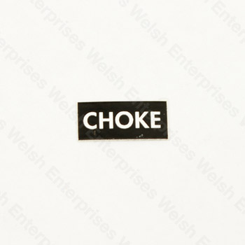 Jaguar Choke Handle Decal - E-Type (69-74)