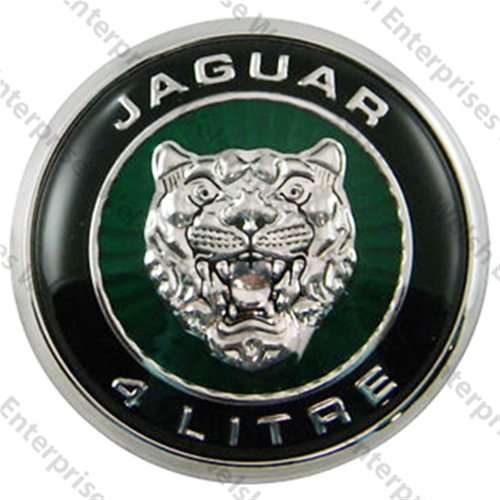 Jaguar Boot Emblem Badge, Round