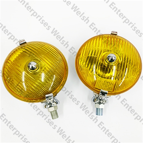 Jaguar 5 3/4" Amber Fog Light Fluted -  Pair 