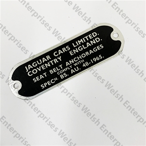 Jaguar Seatbelt Anchor Plate - Late