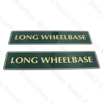 Jaguar Number Plate - Pair - Long Wheelbase