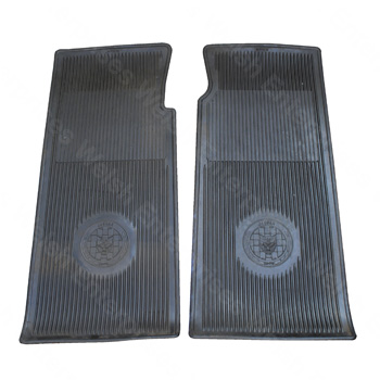 Jaguar Floor Mat Set - Black Rubber