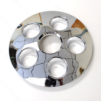 Jaguar Chrome Hubcap w/ Holes