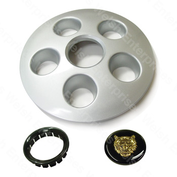 Jaguar Hubcap Kit with Badge - XJ6