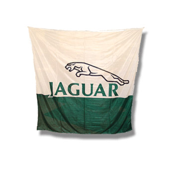 Green And White Jaguar Flag