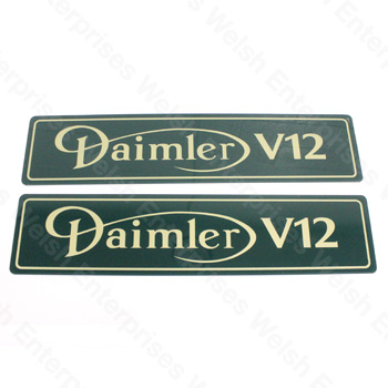 Daimler Number Plate Pair - Daimler V12