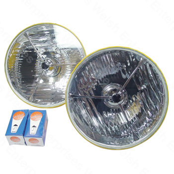 Jaguar 7.75" Tri-Bar Headlamp Pair