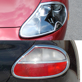 Jaguar Headlight / Taillight Chrome Trim Kit - DISCONTINUED