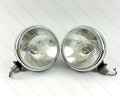 Lucas SFT700 Genuine 7" Headlamp Rounded Fluted Lens PAIR